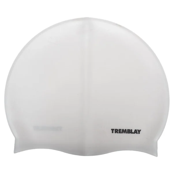 luxe soldes Nouveau ✨ Natation Tremblay Bonnet De Bain Silicone Argent Bonnet 🎁 1